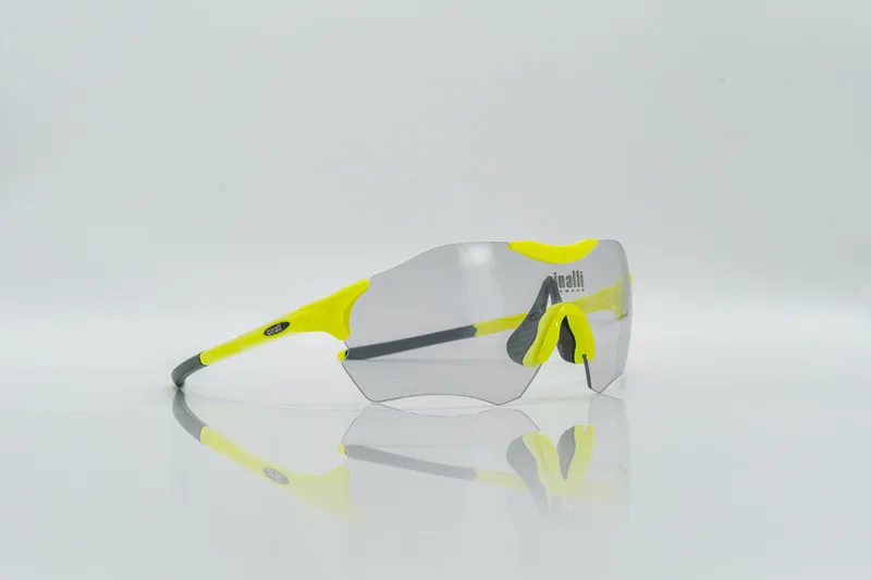 Cinali C-098 велосипедные очки спортивные очки Защита TR90 очки для велоспорта оправа с поляризованными линзами - Цвет: Fluorescent color