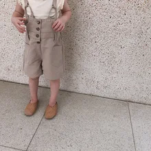 MILANCEl/детская одежда; комбинезон для девочек с короткими рукавами; комбинезон цвета хаки для девочек