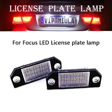 1 пара 24-SMD светодиодный номерной знак огни для Ford Focus MK2 C-MAX сзади номерной знак лампы