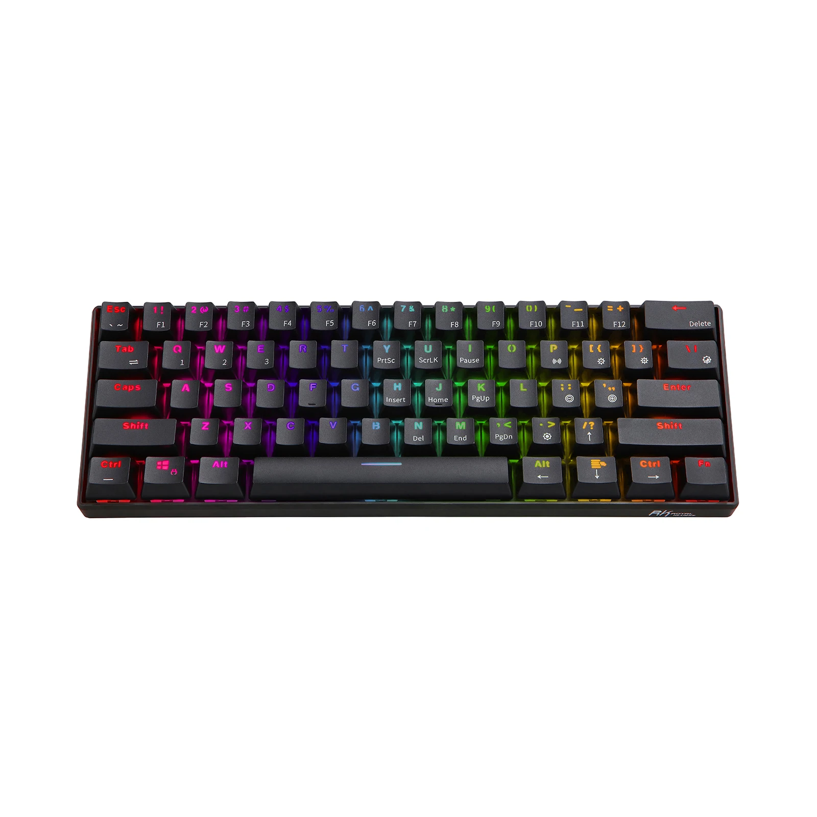  RK61 Wireless Bluetooth Mechanical Gaming Portable 60% Keyboards 61 Keys RGB Single Backlit Backlig