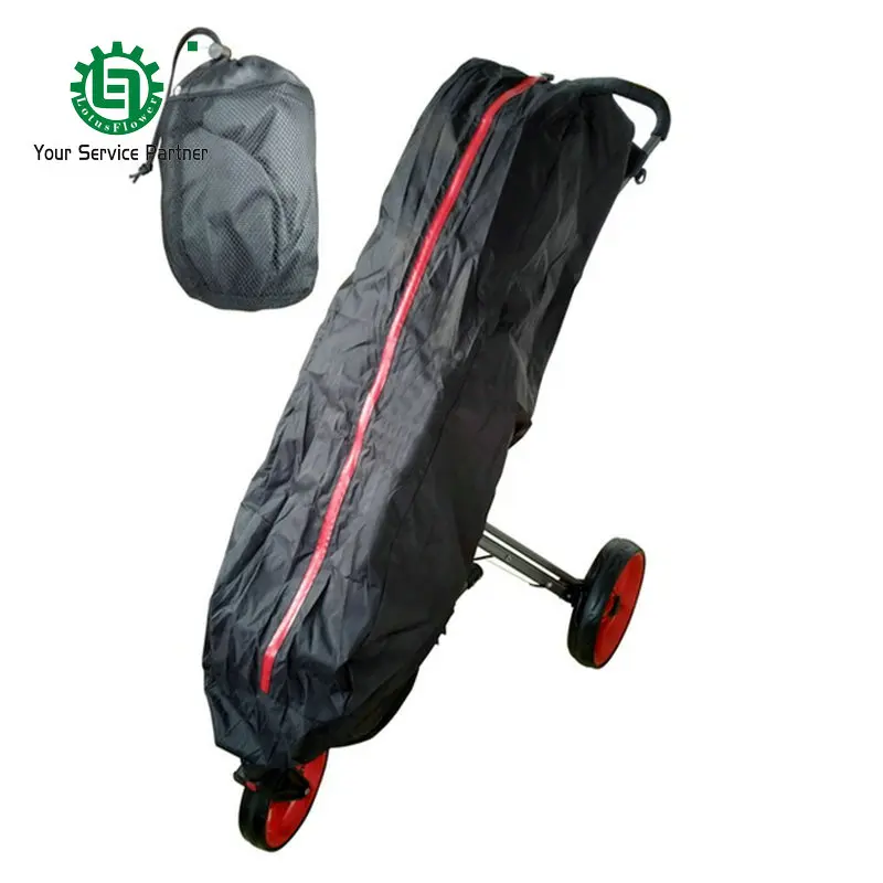Universal Black Waterproof Golf Trolley /Cart Bag Rain Cover Quick and