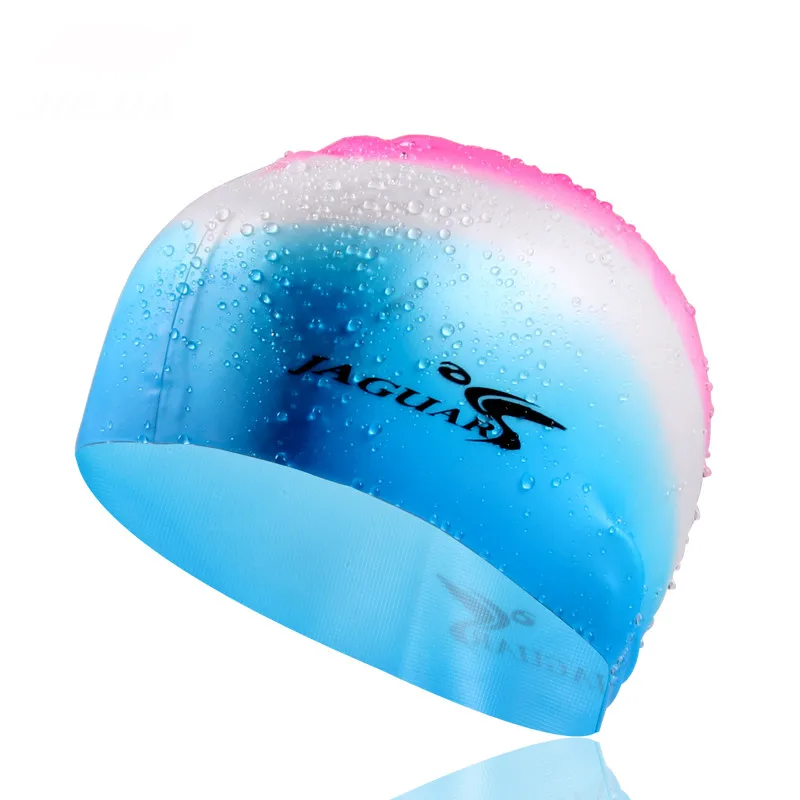 Men Women Silicone Swimming Cap Waterproof Piscina Swim Hat Diving Hood