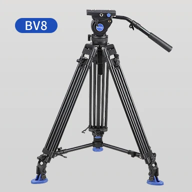 Benro BV6/BV4/BV8/BV10 серия штатив для камеры Регулируемый демпфирующий гидравлический PTZ фотография Профессиональный штатив - Цвет: bv8