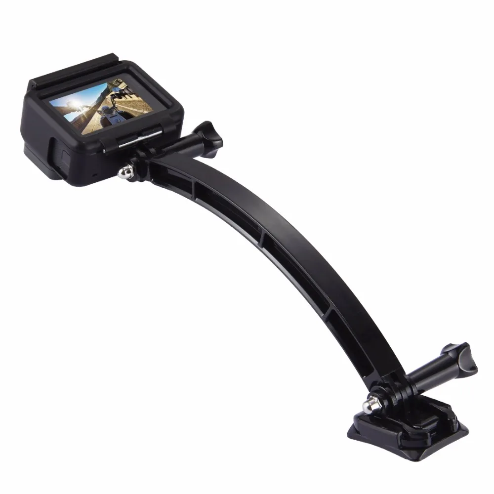 Puluz Per Gopro Accessori Outdoor Moto Casco Da Bicicletta Extension Arm Set Supporto Per Gopro Hero5 Hero4 Sessione Hero3 +/2/1