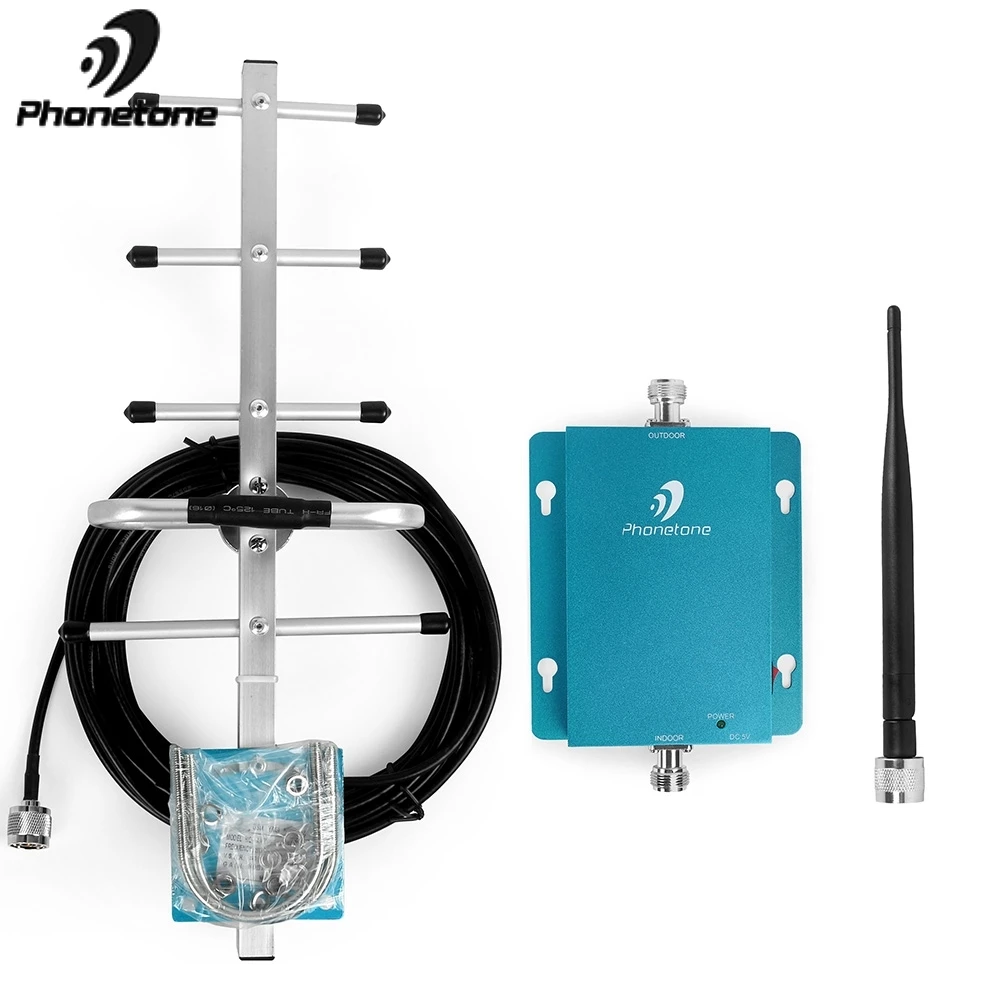 Powerful GSM Repeater 900MHz Mini Size GSM Cellular Signal Booster Gain 62dB Mini Mobile Phone Amplifier & Outdoor Yagi Antennas