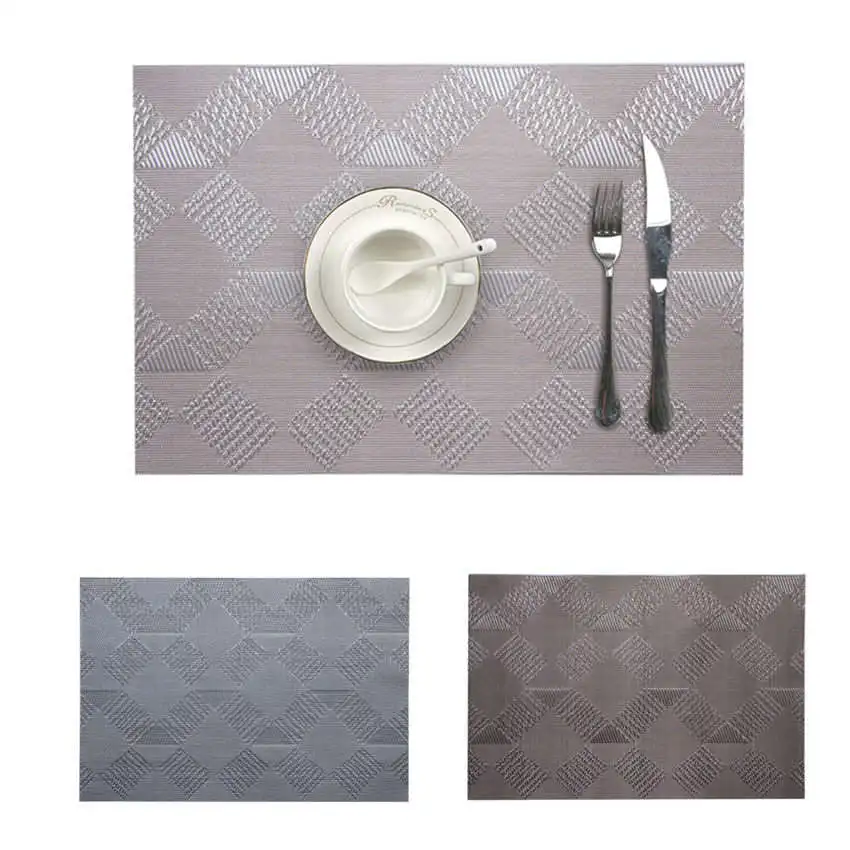 

Placemat With Compatible Crossweave Insulation Placemat Washable Table Mats Set Mat table mat on the dining table home decor L*D