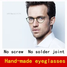 2017 Retro ultraleichte brillen frames männer marke brillengestell frauen myopie brille oculos 9g angenehm zu tragen