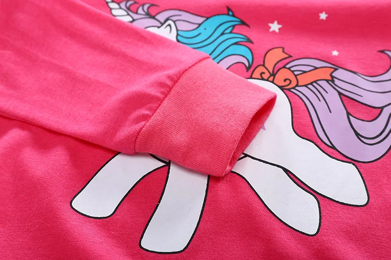 SAILEROAD/От 2 до 7 лет пижамные комплекты с единорогом для девочек; комплекты одежды для сна с длинными рукавами для маленьких девочек; одежда для детей; детская одежда на осень