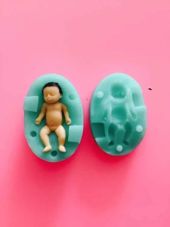 Zeer Kleine 3D Baby Siliconen Mal Taart Decoratie Schimmel Slapen Baby Mold Mallen F1873 Fondant Silicon Rubber Przy Milieuvriendelijke|3d baby silicone molds|decor moldcake decorating mold - AliExpress