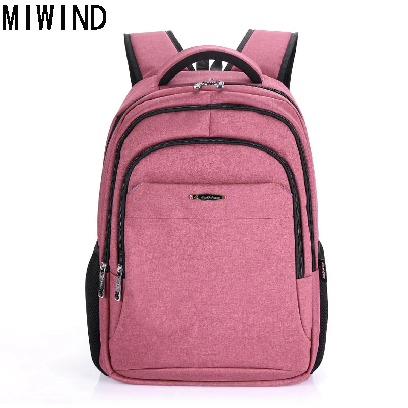 MIWIND Women Nylon Backpack Bag For Teenagers School Girls Laptop Schoolbag Mochila TBX1090