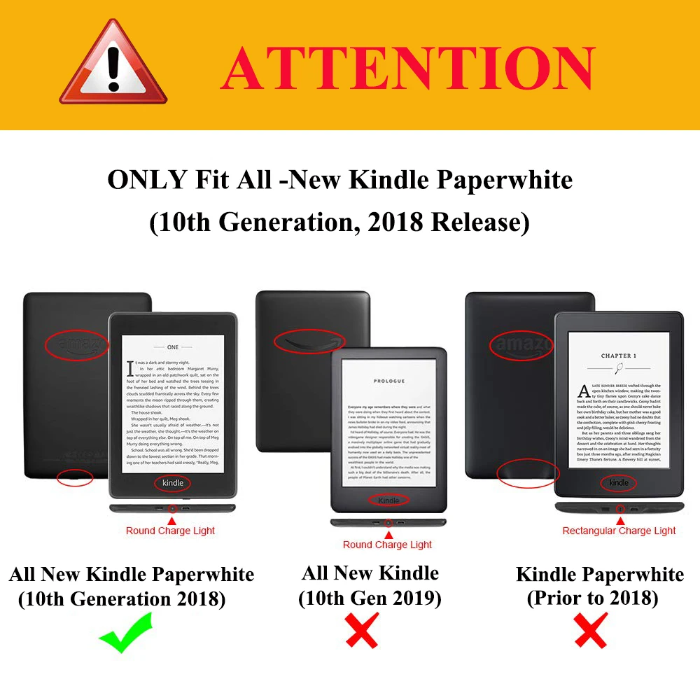 Магнитный смарт-чехол для Amazon, Kindle Paperwhite, чехол для Kindle Paperwhite 4, чехол 10го поколения