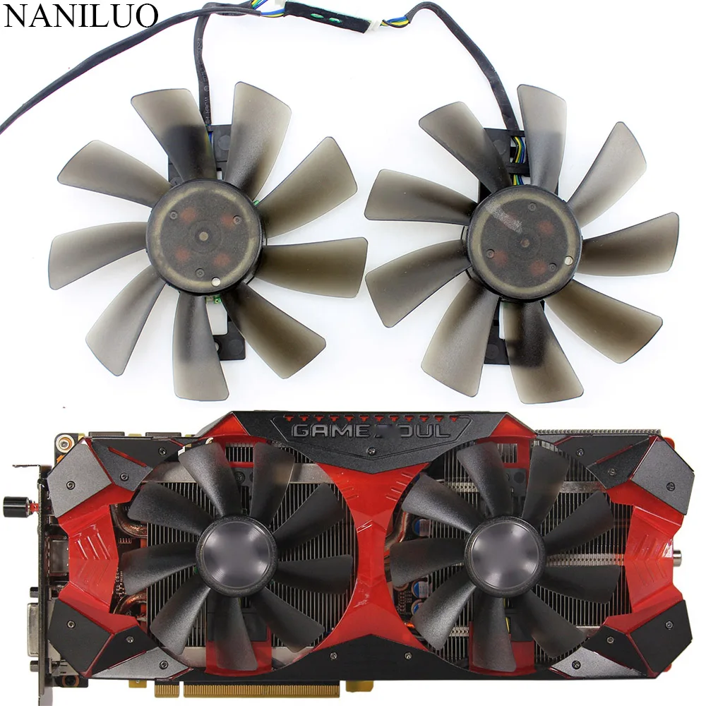 Вентилятор охлаждения GAA8S2H GAA8S2U 0 35a 4pin замена кулера для Gainward GTX970 GTX 970 двойная