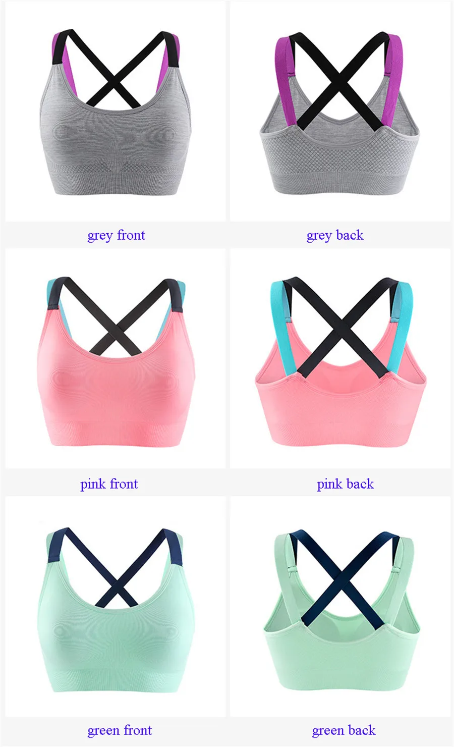 Seamless Rimless Cross Yoga Sports Bra Woman Comfortable Sport Top Female Breathable Gym Brassiere For Fitness Workout 2018  (7)