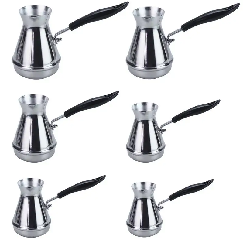 Stainless Steel European Style with Long Handle Moka Pots Coffee Pots Fancy Milk Tea Pot Milk Cup Coffee Set Cookware Stainless Steel European Style with Long Handle Moka Pots Coffee Pots Fancy Milk Tea Pot Milk Cup Coffee Set Cookware