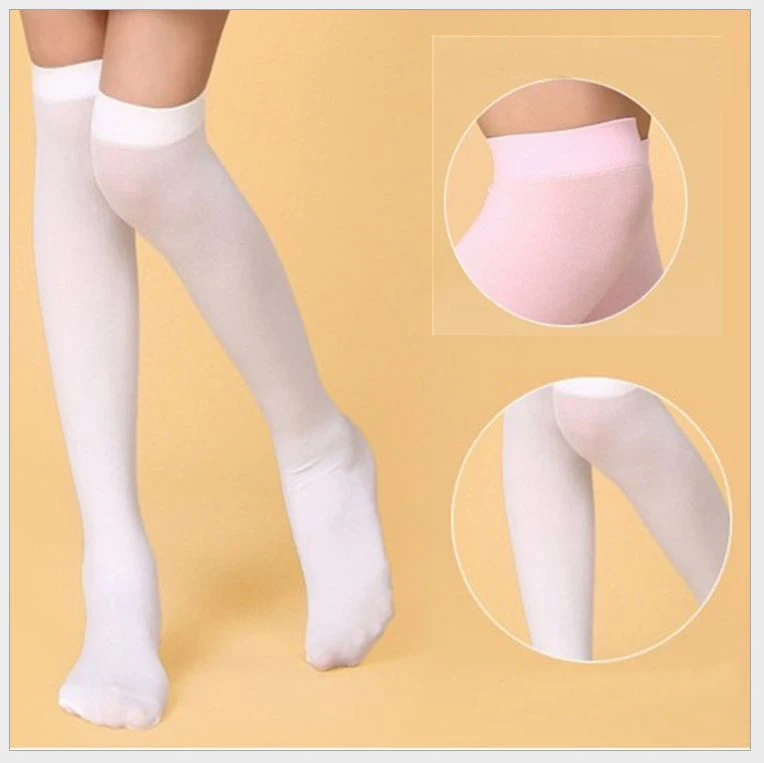 Kids Boys Girls White Color Velvet Stockings 5-9y/10-15y Student ...