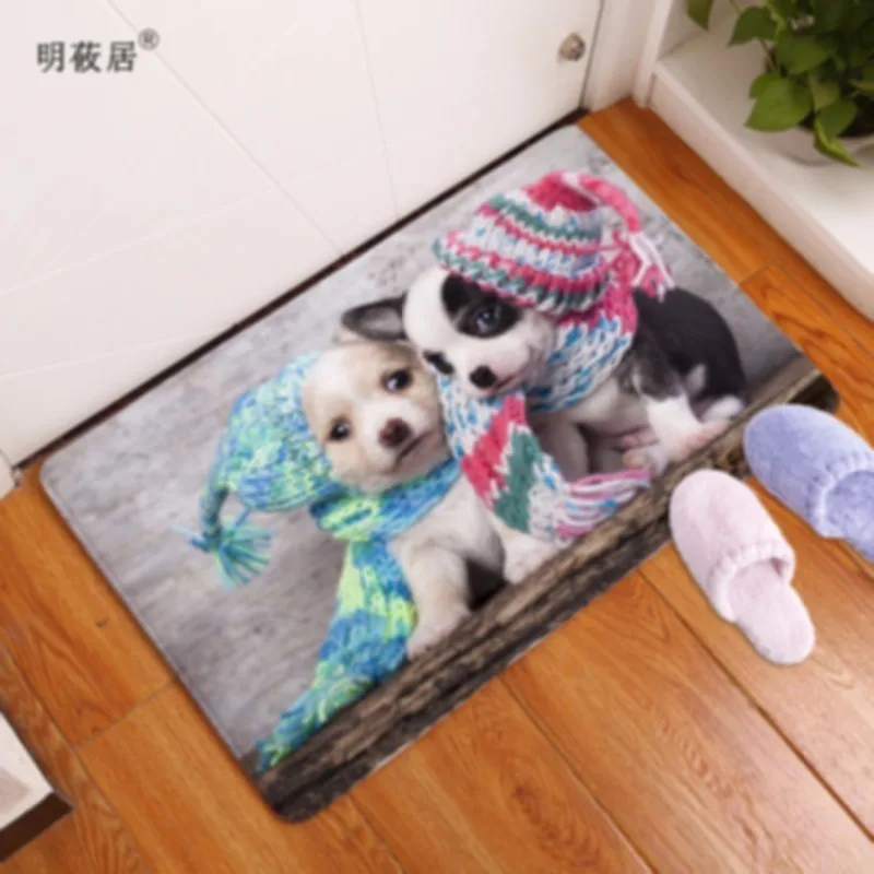 

Homing New Arrive Door Mats for Entrance Door Character 3D dogs animal Pattern Carpets Living Room Dust Proof Mats Home Decor