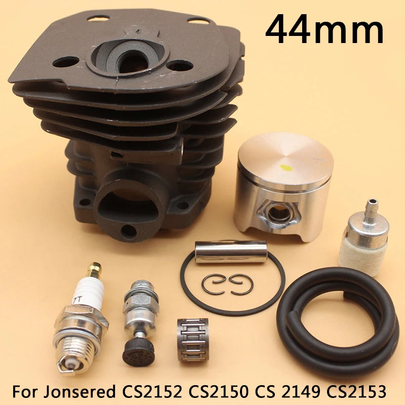 

44mm Cylinder Piston Pin Kit For Jonsered CS2152 CS2150 CS2149 CS2153 Chainsaw