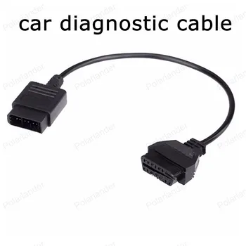 

Hot sale! Car scanner connector Best Quality AUTO diagnostic cable for Nissan 16 pin cable to 14 Pin OBD2 Service adapter