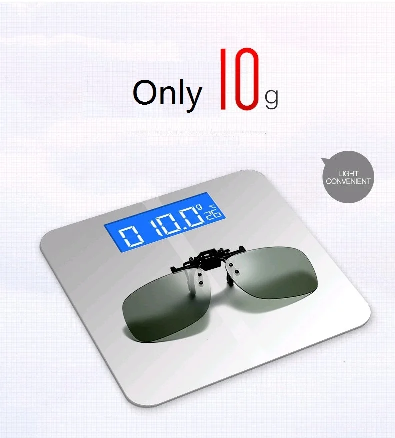 Photochromic Polarized Clip On Sunglasses Near-Sighted Driving Night Vision Lens Anti-UVA Anti-UVB Sunglasses Clip De_voghion.com