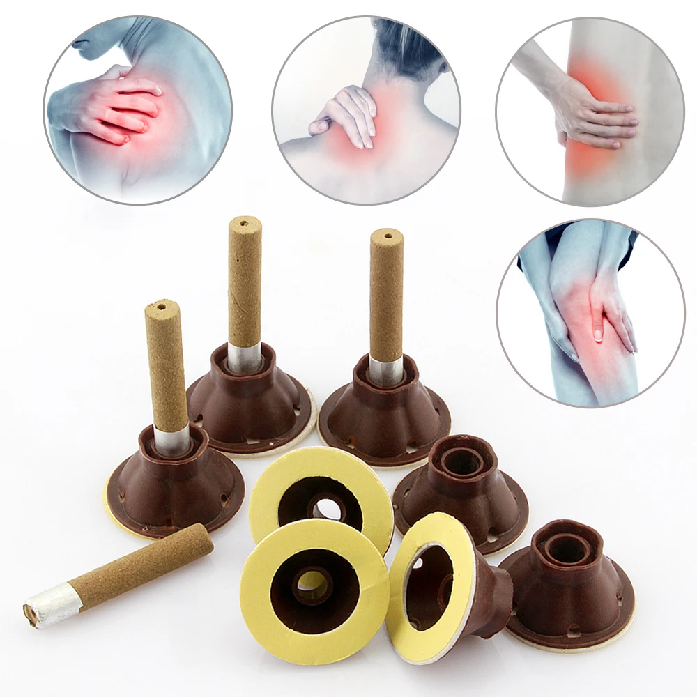 50pcs Moxibustion Moxa Joss Stick for Body Relax Acupuncture Soft Heat Therapy for Back Kness Joint Pain Relife Moxibustion
