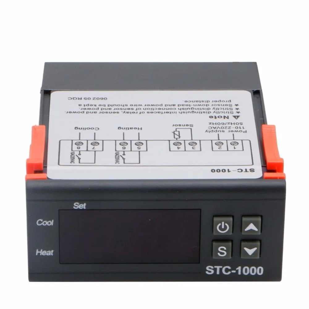 110V220V цифровой STC1000 Универсальный контроль температуры Лер Термостат Датчик контроль температуры продукты