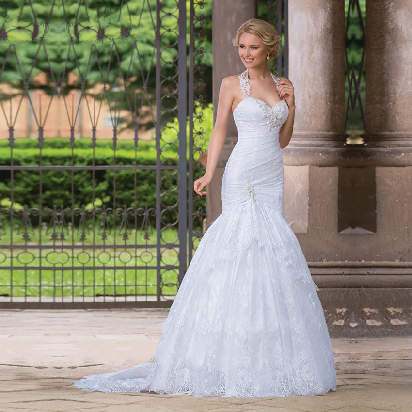 Vestido De Novia Sirena Bridal Dresses Y Halter Mermaid Lace Vestido De Novia Sirena Bridal Dresses Y Halter Mermaid Lace Wedding 2017 Noiva Renda Robe Mariage In From Weddings