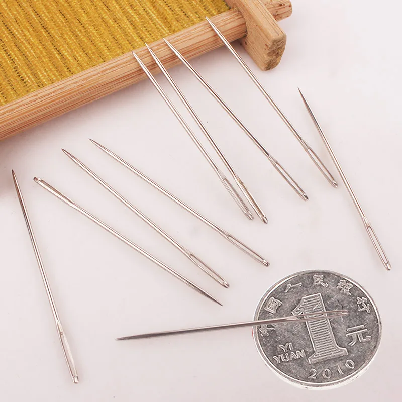 Ribbon embroidery needle sweater by hand sewing needle hole stainless