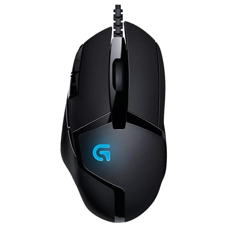 Проводная игровая мышь logitech G402 для геймеров, 4000 точек/дюйм, с подсветкой, оригинальная игровая мышь Mause - Цвет: black