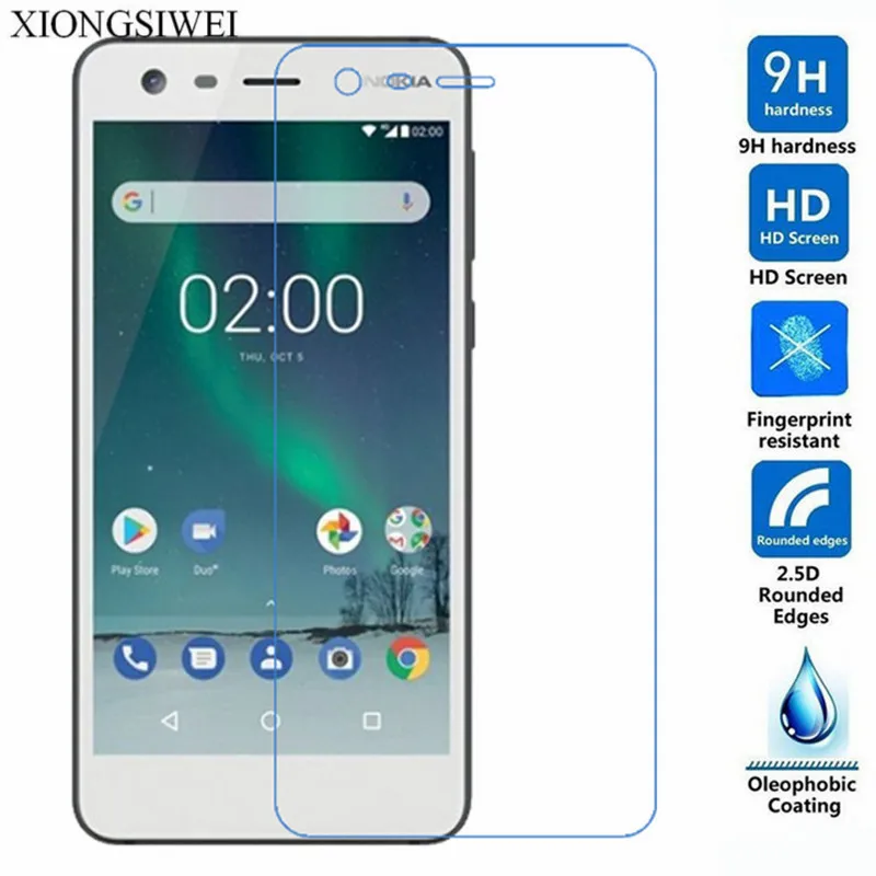 

2pcs Screen Protector For Nokia 2 Tempered Glass For Nokia 2 Nokia2 TA-1029 TA-1035 5.0" Screen Protector Protective Glass Flim