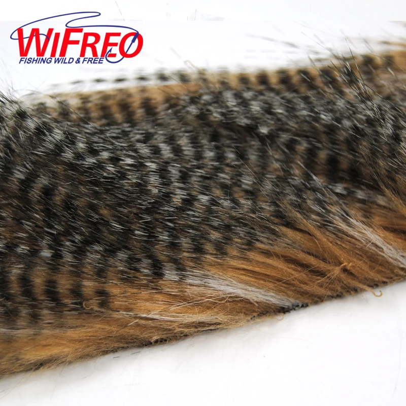 Wifreo 1 мешок 5 х 12см вязания мушек Furabou Гризли корабля цвета шерсти волокна для Стримеров хвост крыло Материал среднего размера