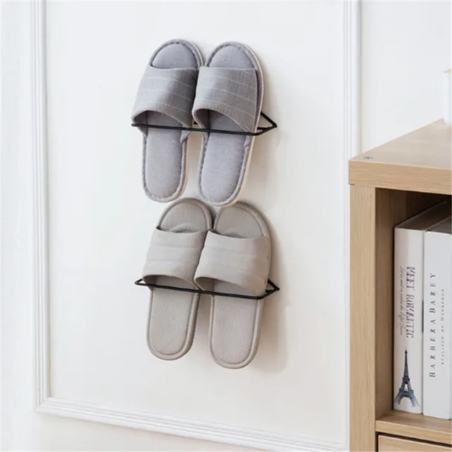 Wall Mounted Shoes Shelves Slipper Entryway Rack Storage Hanging Wall Mounted Shoes Shelves Slipper Entryway Rack Storage Hanging Shoe Organizer Metal Home