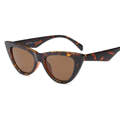 Новые фирменные дизайнерские женские солнцезащитные очки, Винтажные Солнцезащитные очки «кошачий глаз» для женщин, классическая черная оправа, солнцезащитные очки - Цвет линз: C7