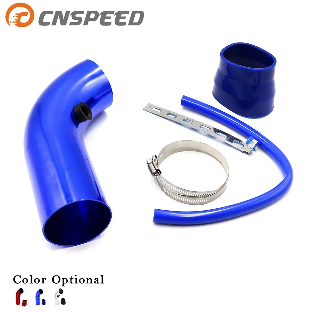 CNSPEED 3'' inch 76mm Universal Aluminum car Air Intake Pipe kit Pipes