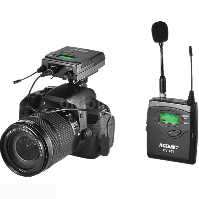 ACEMIC DV 10R DV 10T SLR camera Interview wireless microphone system lapel microphone for