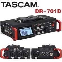 Tascam DR-701D линейный PCM рекордер/микшер для DSLR камеры SMPTE Timecode портативная аудио система видео производство
