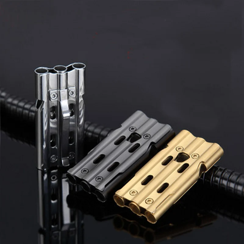 Outdoor sportswear stainless steel whistle 3 tube 120 decibel waterproof durable portable survival whistle Outdoor sportswear stainless steel whistle 3 tube 120 decibel waterproof durable portable survival whistle
