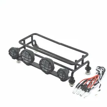 1/10 RC автомобильный багажник на крышу, поднос Tamiya Axial Hpi, ГРУЗОВИК Ford Crawler Kyosho, светодиодный