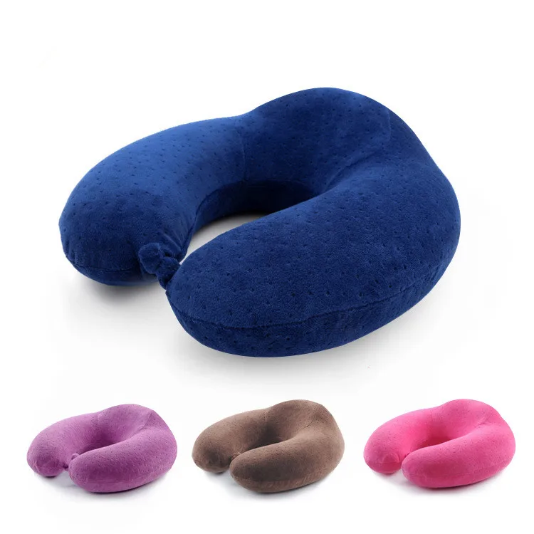 Bedding Outlet U Shaped Memory Foam Neck Pillows Soft Slow Rebound