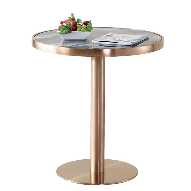 Br Gold Plated Brushed Tea Table Marble Stainless Steel Reception Br Gold Plated Brushed Tea Table Marble Stainless Steel Reception Desk Bar Modern Side