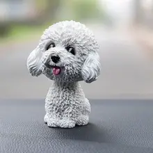 Плюшевый автомобиль встряхнуть прекрасный плюшевый собака автомобиль интерьерный дисплей автомобиль украшение для автомобиля качалка собака