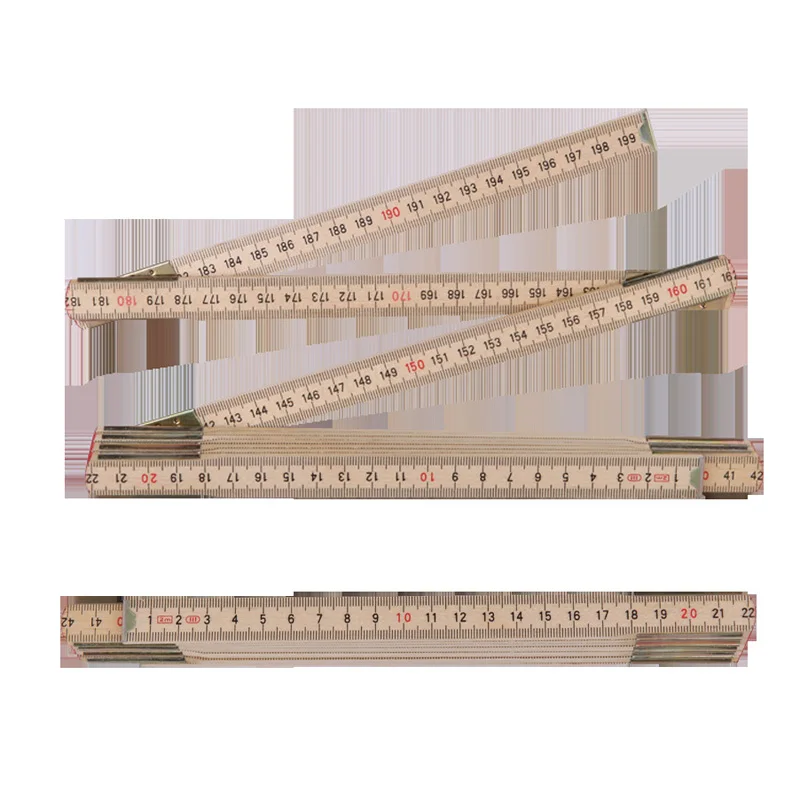 

Portable Measuring Tools 2m Folding Pocket Ruler High Quality Wood Ruler