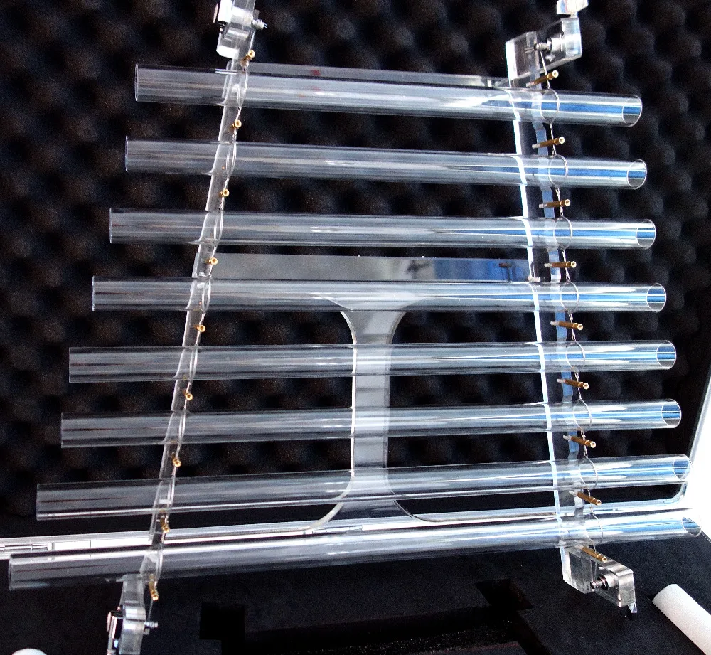 

CVNC 440 Hz or 432Hz 8 Tubes Note CDEFGABC Cear Quartz Crystal Singing Harp for Sound Therapy