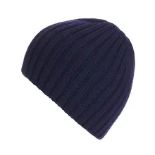 Толстые женские и мужские зимние теплые вязаные Твердые череп вязаные шапочки Берет мешковатые вязаные шапки унисекс