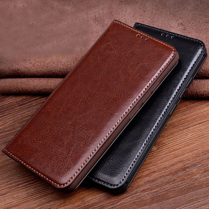 

For Xiaomi MI 9 Genuine flip Leather Case cover TPU shockproof back capas case fundas Original MI 9 SE Case