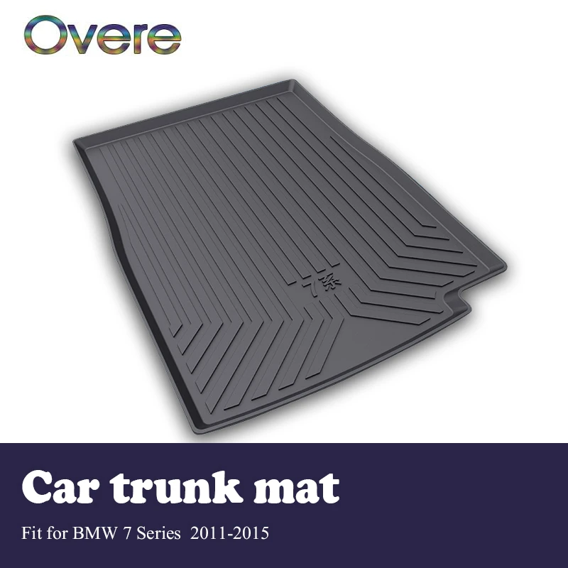 

Overe 1Set Car Cargo rear trunk mat For BMW 7 Series F01 F02 F03 F04 2011-2015 Car-styling Boot Liner Anti Slip Mat Accessories