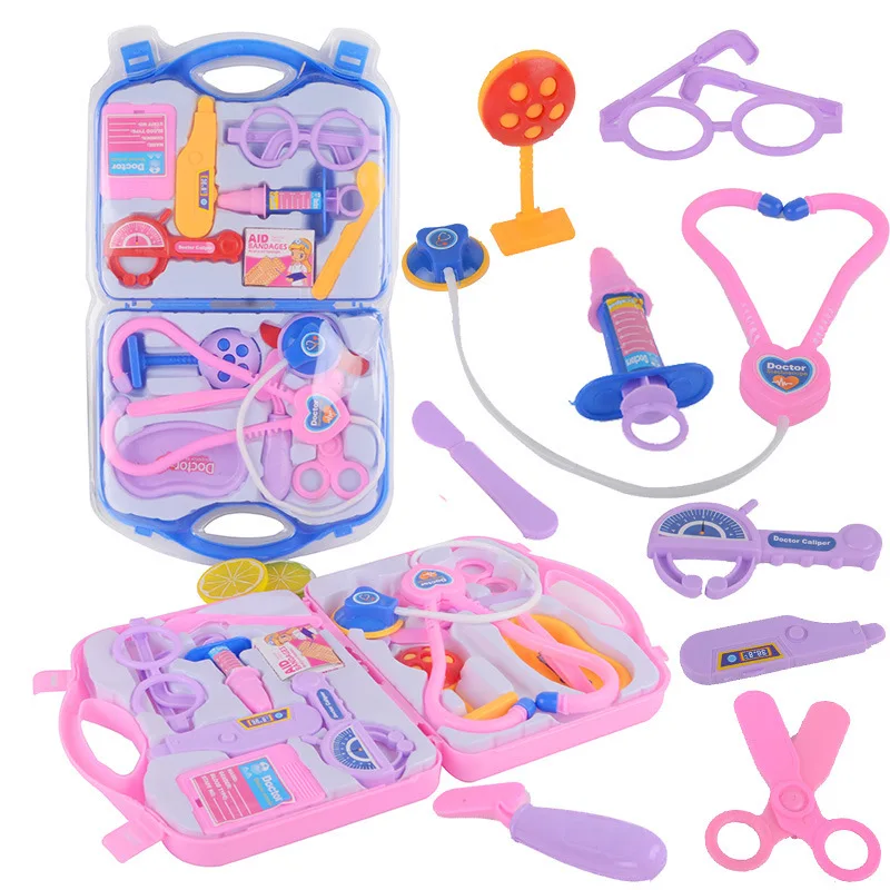 

Children's Puzzle Game Box, Doctor's Toy Set, Suitcase Stethoscope Simulated Medical Box, Pretend to Play with Nurse's Gift Toys