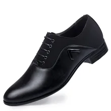 2017 Ltalian Luxury Designer Formal Mens Dress Shoes Genuine Leather Black Basic Flats For Men Wedding Office genuine leather