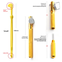 Liga de alumínio equipamento de pesca gancho camada linha de pesca ferramenta de amarração com sub-linha tie nós laço e laço tyer fishhook removedor(China)
