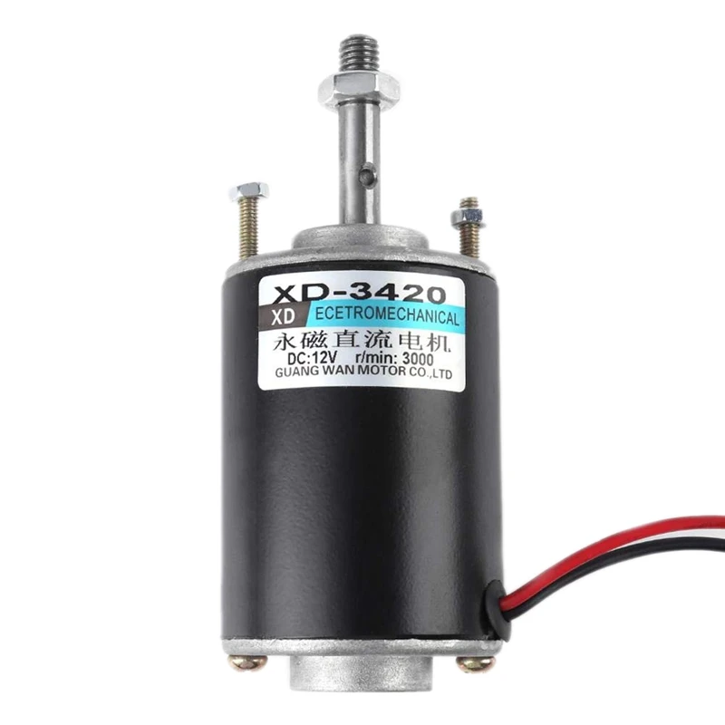 

Xd-3420 30W High Speed Cw/Ccw Permanent Magnet Dc Motor For Diy Generator(Dc 12V 3000Rpm)