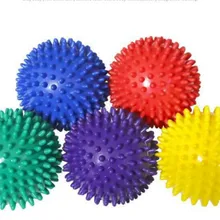 7 см и 9 см; 5 цветов ПВХ коврик для фитнеса шарики для массажа рук ПВХ подошвы Ежик сенсорные хват тренировочный мяч Портативный шар для физиотерапии